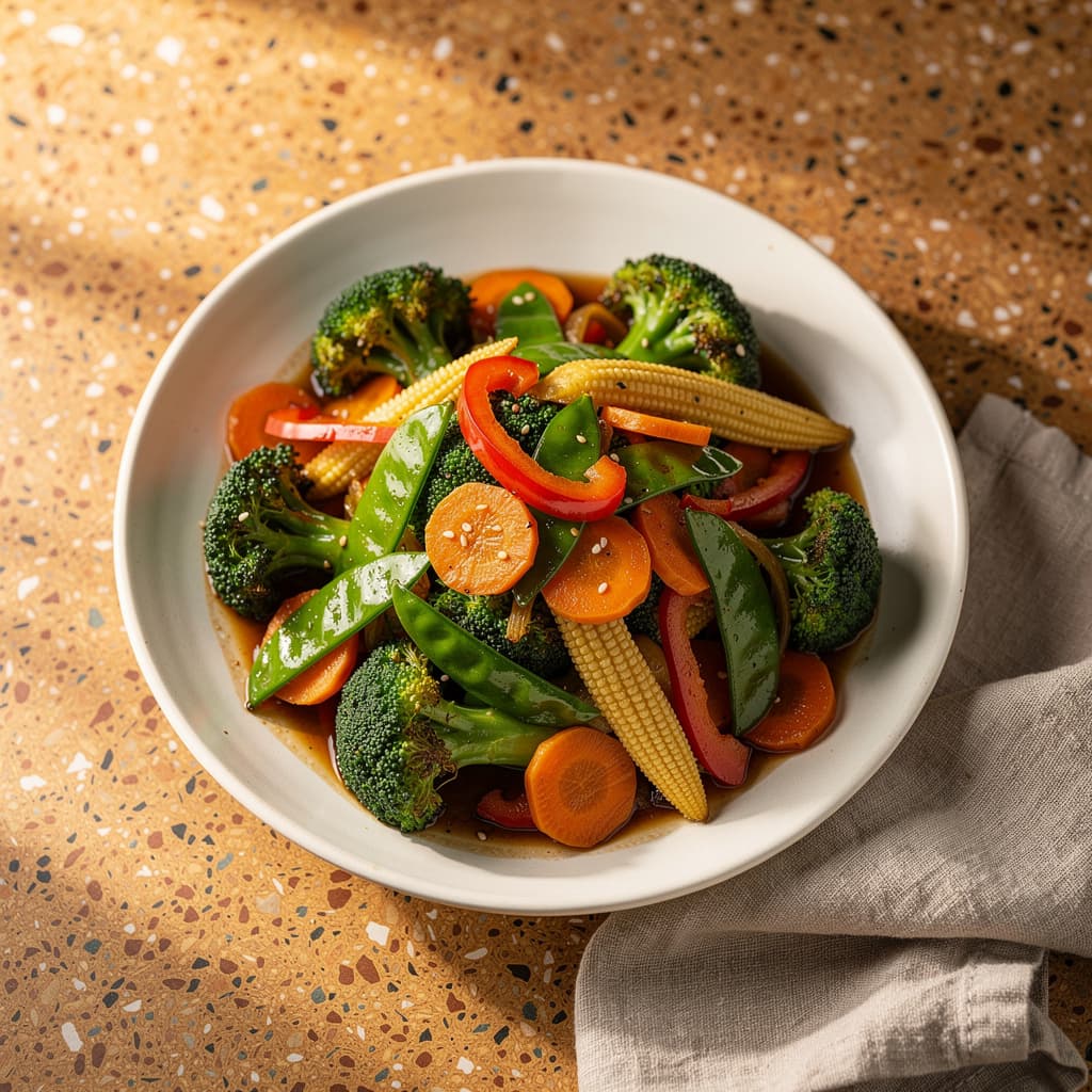 Pad Pak Ruam (Stir-Fried Vegetables)