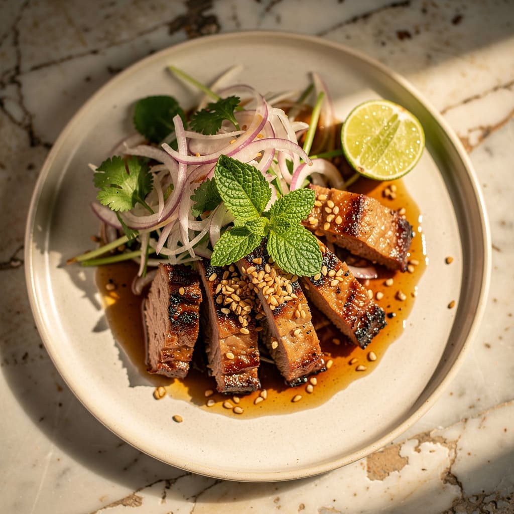 Nam Tok (Grilled Pork Salad)