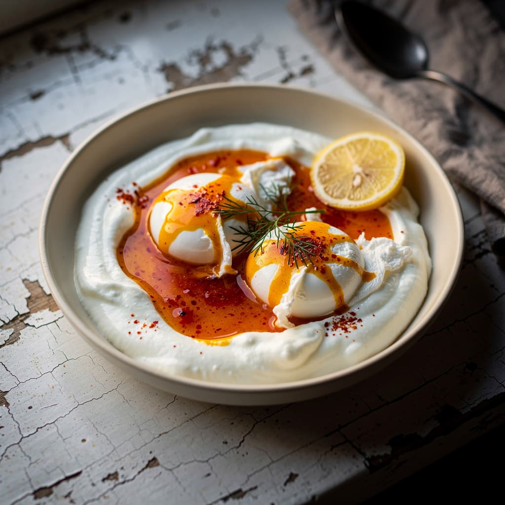 Turkish Eggs (Cilbir)