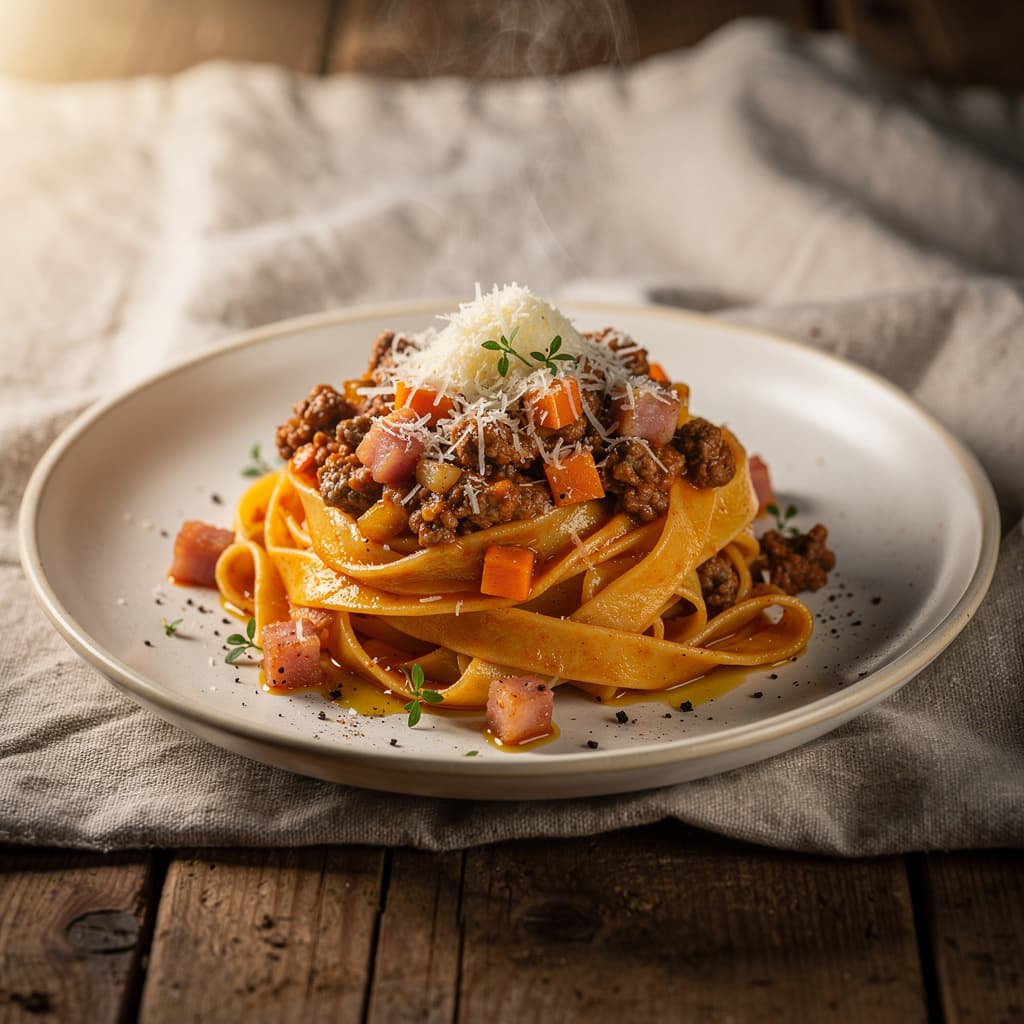 Bolognese Sauce with Tagliatelle