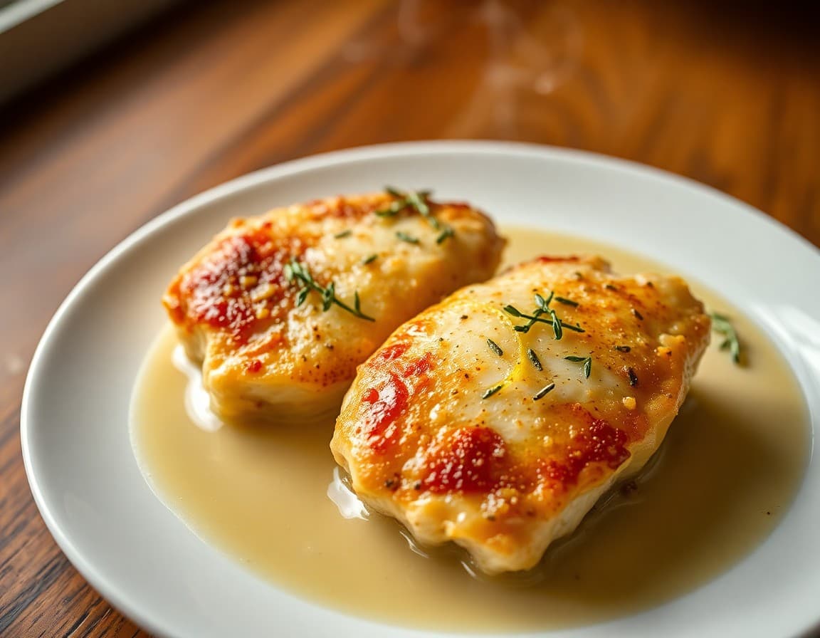 Sautéed Chicken Breast in Lemon Thyme Sauce