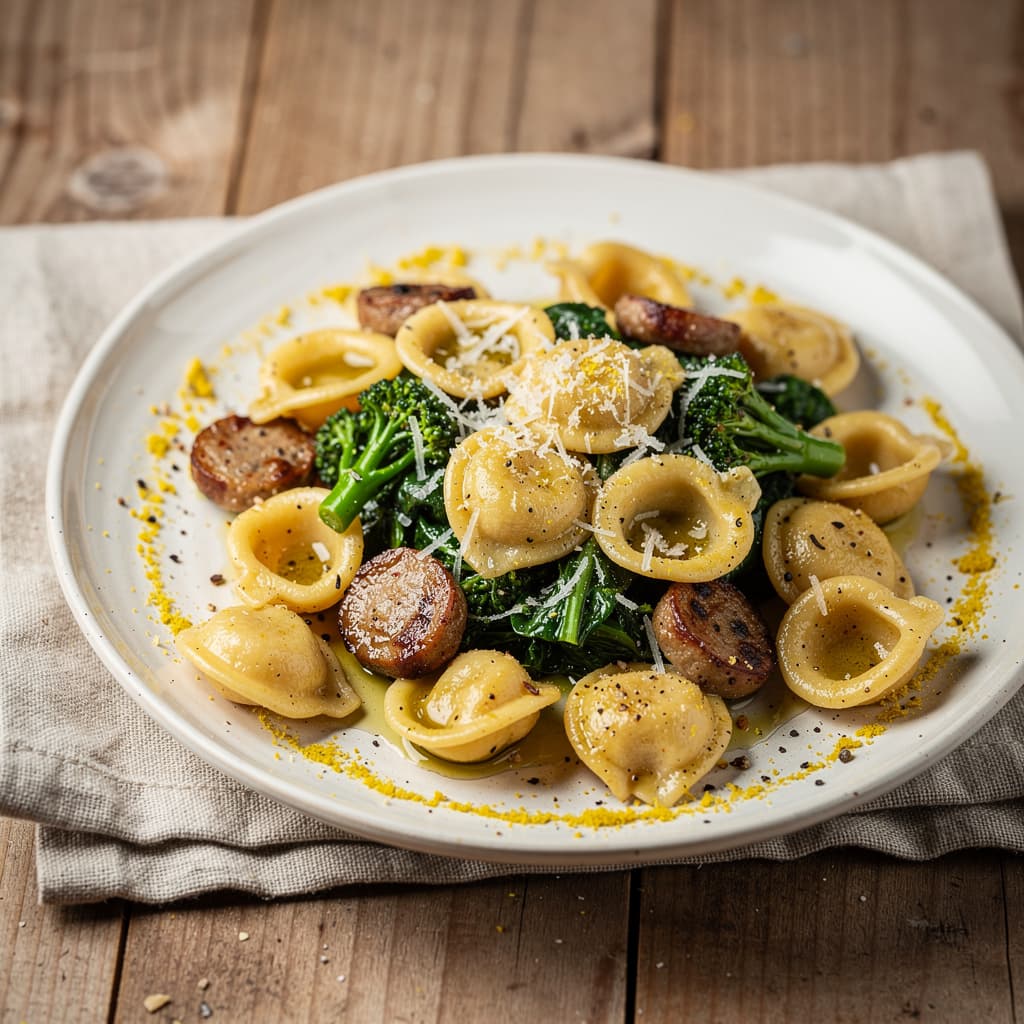 Orecchiette with Broccoli Rabe and Sausage