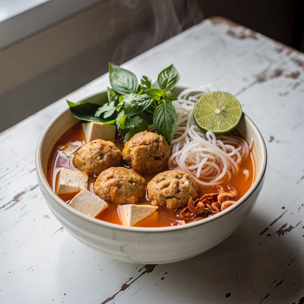 Bun Rieu (Crab Noodle Soup)