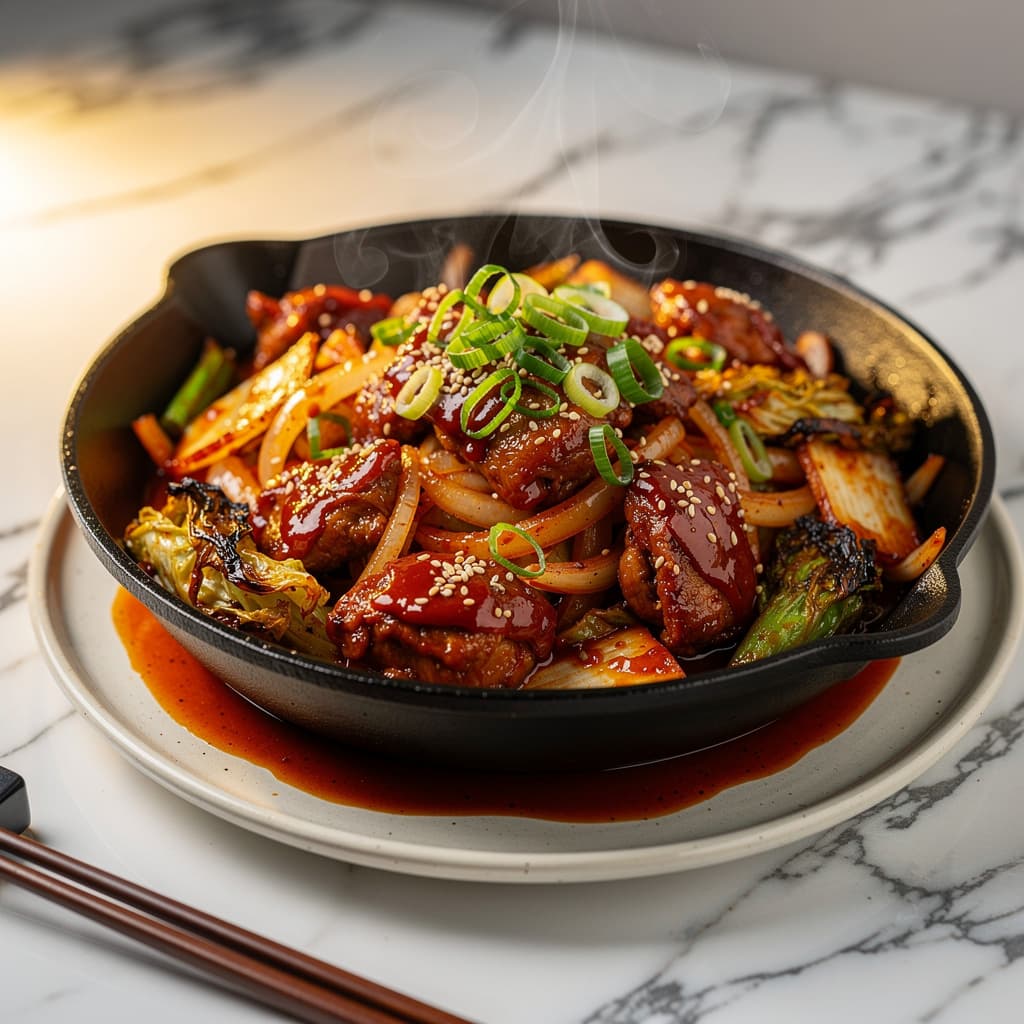 Dakgalbi (Spicy Chicken Stir-Fry)