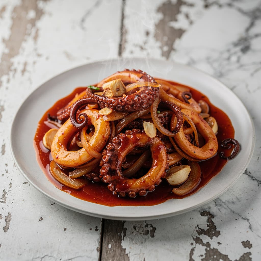 Ojingeo Bokkeum (Spicy Squid)