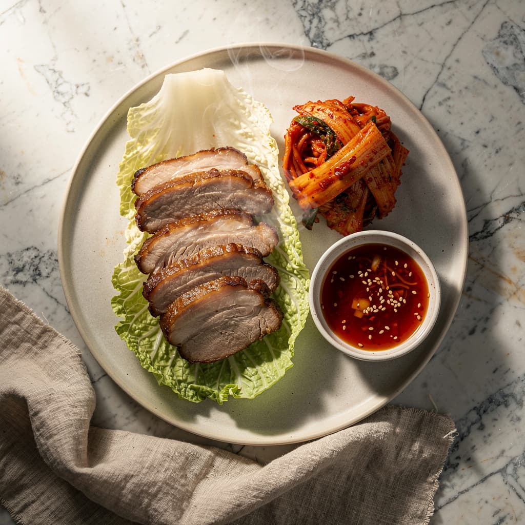 Bossam (Boiled Pork Wraps)