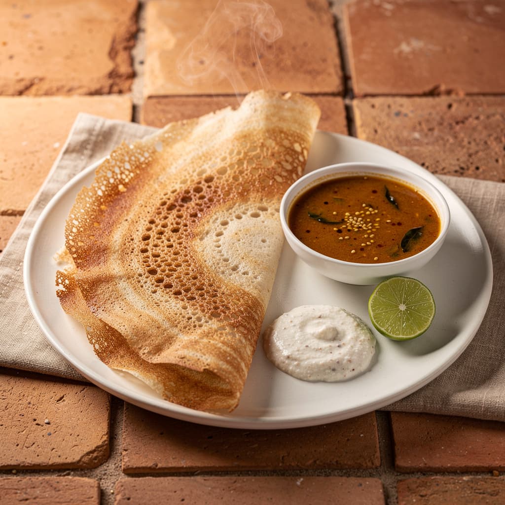 Dosa with Sambar