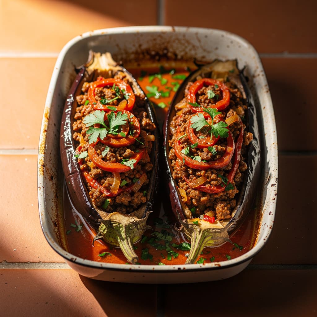 Karniyarik (Stuffed Eggplant)