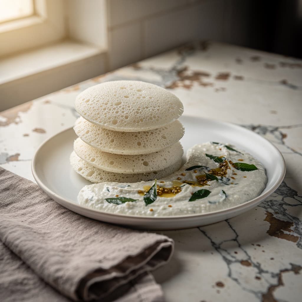 Idli with Chutney